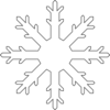 White Snow Flake Clip Art